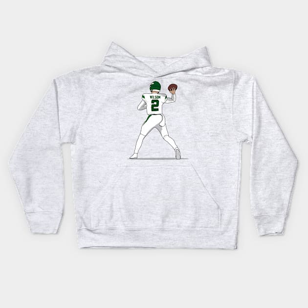 zach throwing the ball Kids Hoodie by rsclvisual